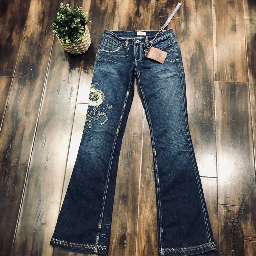 NWT ANTIK DENIM Jopline Low-Rise Boot Cut Sz 26